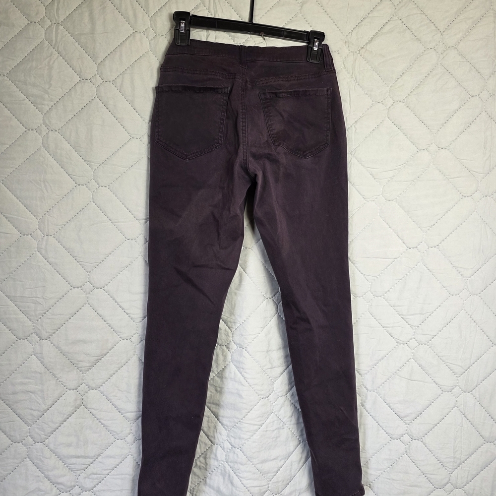 Mudd Women's FLX Stretch Jeans Casual Solid Purple Indigo Skinny Sz 5 - Picture 2 of 12